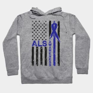 ALS Awareness Flag Hoodie